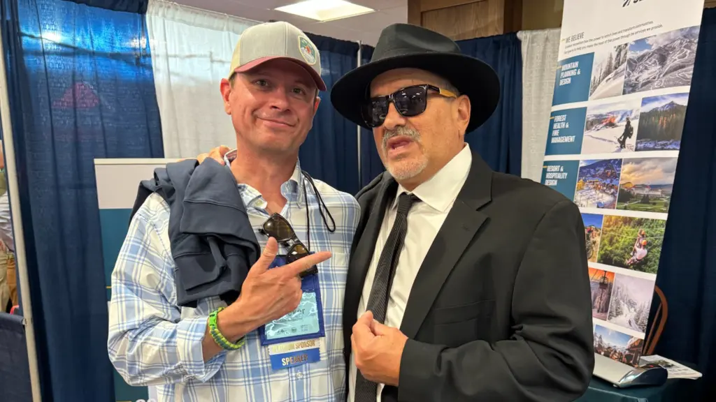Dave Meeker With Fellow Blues Brother And Ski NY President Scott Brandi Who Was In Character For The Night S 80s Themed Banquet