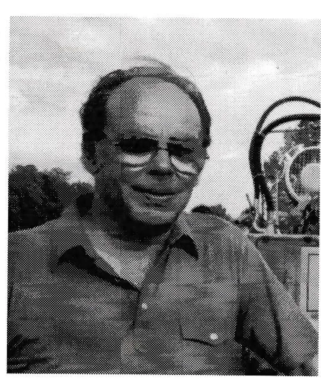 Jim VanderKelen (in a 1982 photograph) was a patent attorney by training who left Dow to found Snow Machines, Inc. in 1975. Jim’s history of fan snowmaking starts on Page 49.