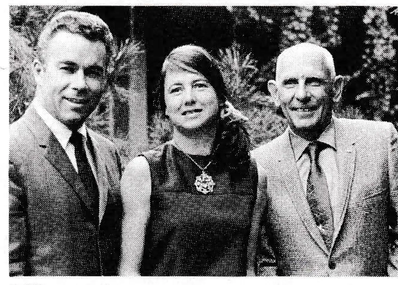 Officers of the newly incorporated Sierra Ski Areas Assn.: left to right, Jay Price of Boreal Ridge (president), Karen Saylor of Donner ski area (secretary-treasurer) and Maury Rasmussen of Mt. Reba (vice president).