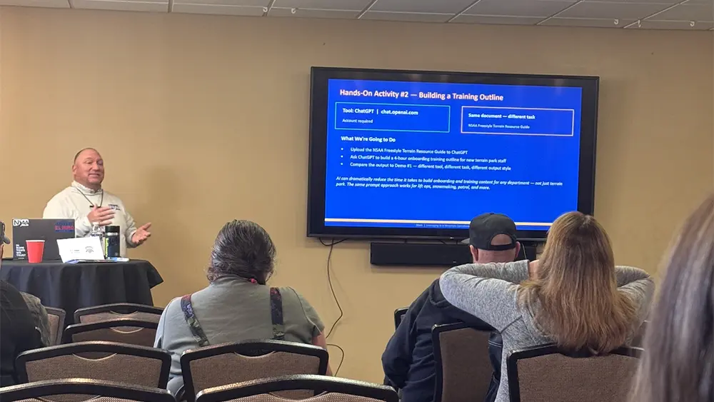 Earl Saline NSAA Leads A Session On AI In Mountain Operations