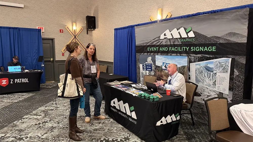 Ski New Hampshire S Jessyca Keeler And Kathleen Harrigan Talk Shop With AMI Graphics Bryan Delaney