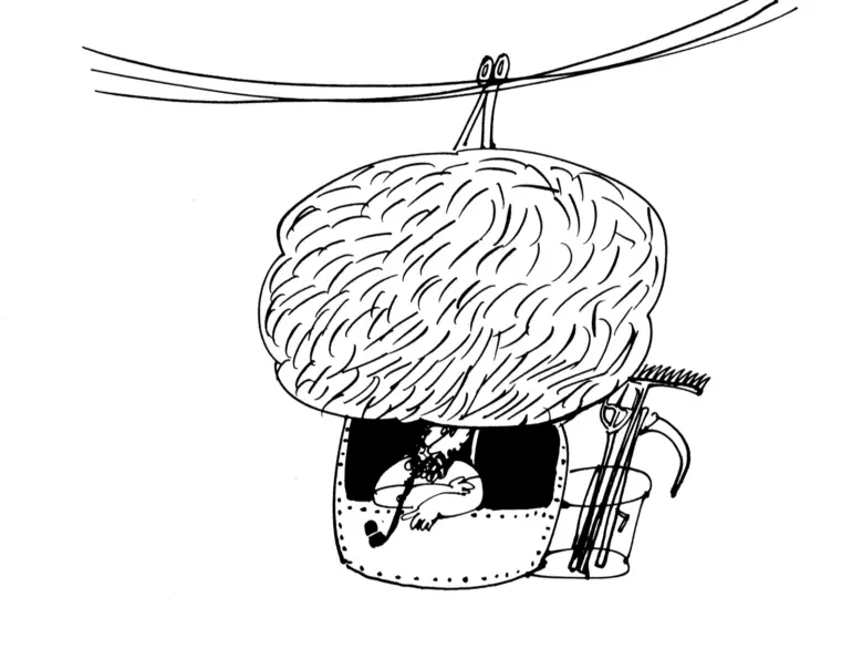Cartoon accompanying the letters page