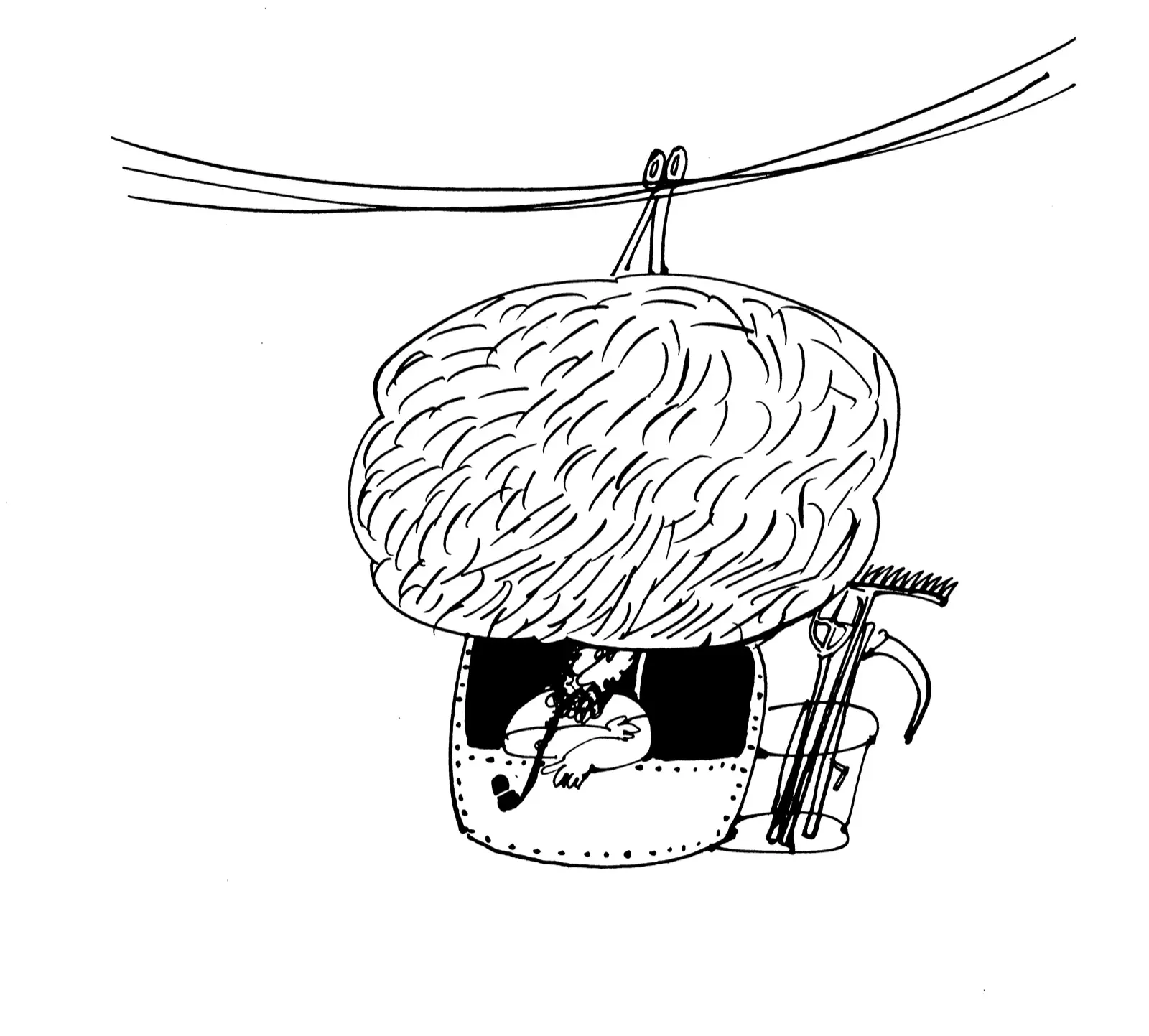 Cartoon accompanying the letters page