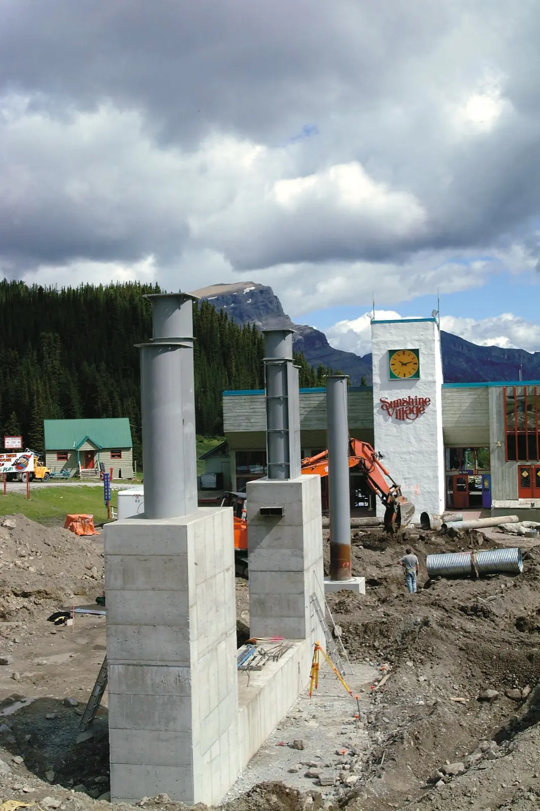 Construction at Sunshine Village